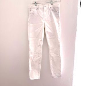 Gap 1969 True Skinny Ankle White Jeans 28 R